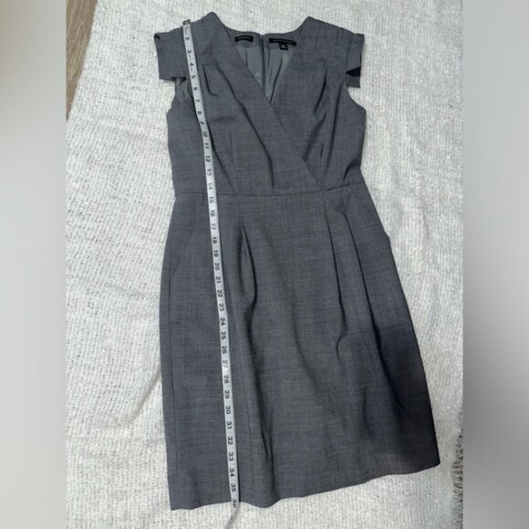 Banana Republic Gray Virgin wool‎ blend Dress Size 10 - Picture 5 of 7